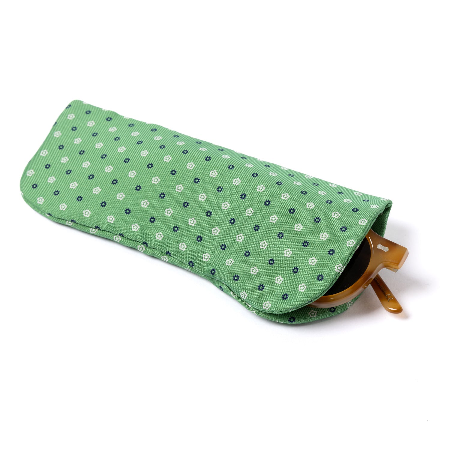 Brillenetui "Silk Case" aus bedruckter Seide - Handarbeit